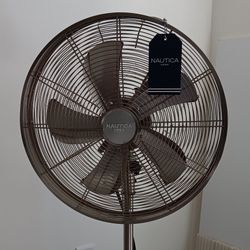 Nautica Stand Up Fan Crome A Dent On Bottom