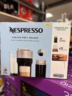 Nespresso Vertuo Pop+ Deluxe Coffee Machine Bundle