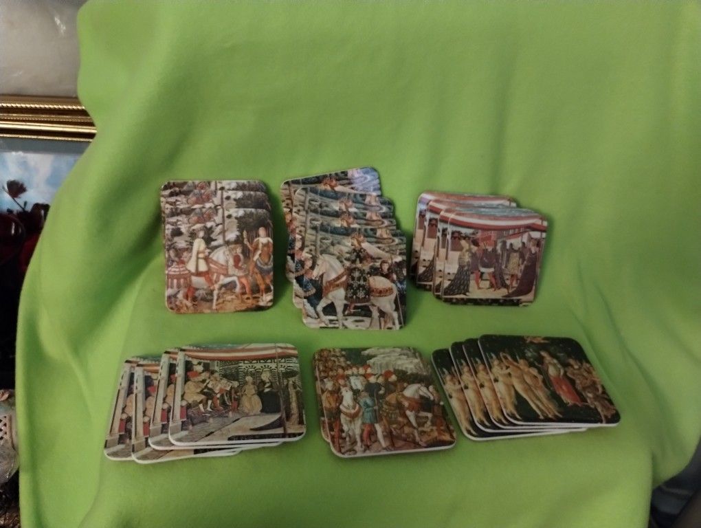 Renaissance Medieval Coasters Lot