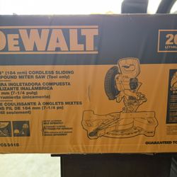 7-1/4”  Dewalt Cordless Miter Saw