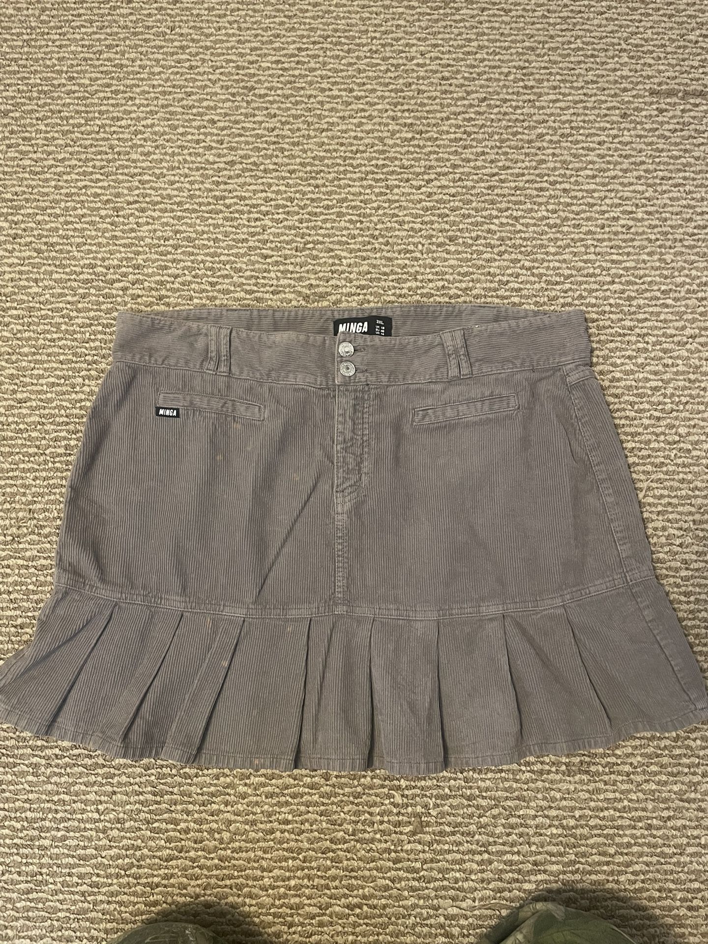 Grey Minga Mini-Skirt