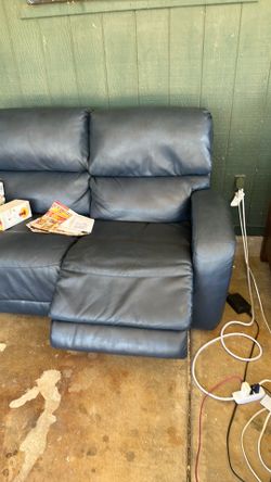 Navy blue love seat & sofa
