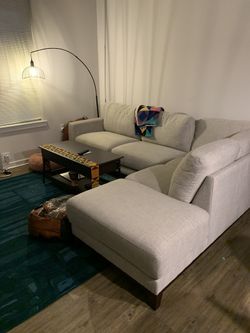 Amherst cobblestone 2 piece sectional with left arm facing chaise outlet