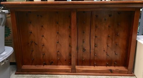 Vintage custom made gun (pistol) wall display cabinet