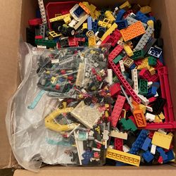 Large box of random Lego pieces  sold as is 13 pounds