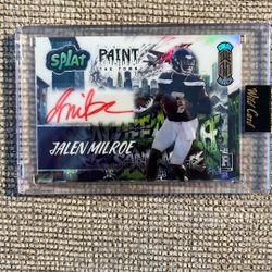 Jalen Milroe Autograph True Color Match 1/1 Rookie Card
