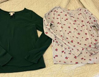 Girl’s Ribbed Long Sleeve Tops size 10/12