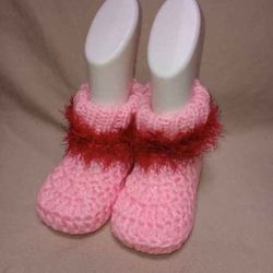 3-6 Months Crocheted Booties 