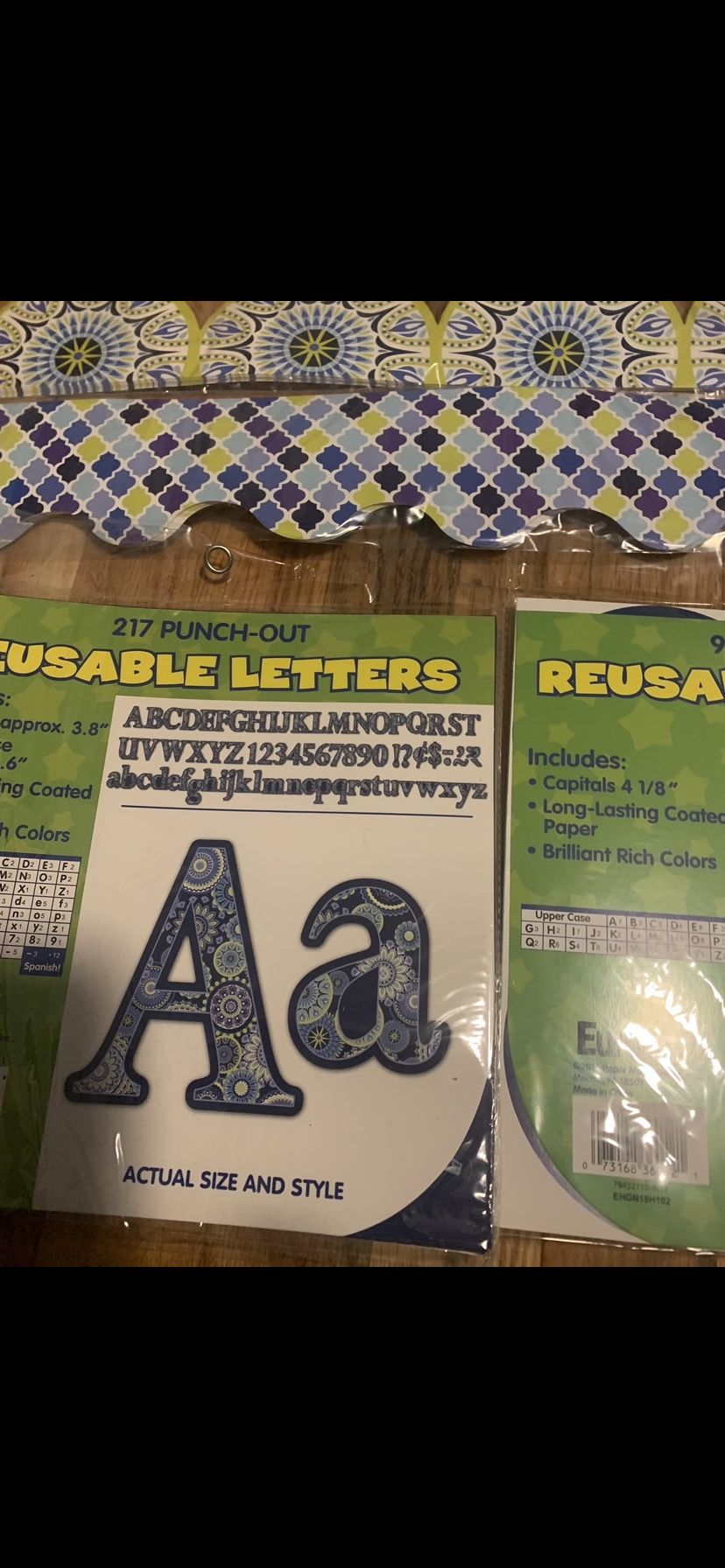 Reusable letters and Borders