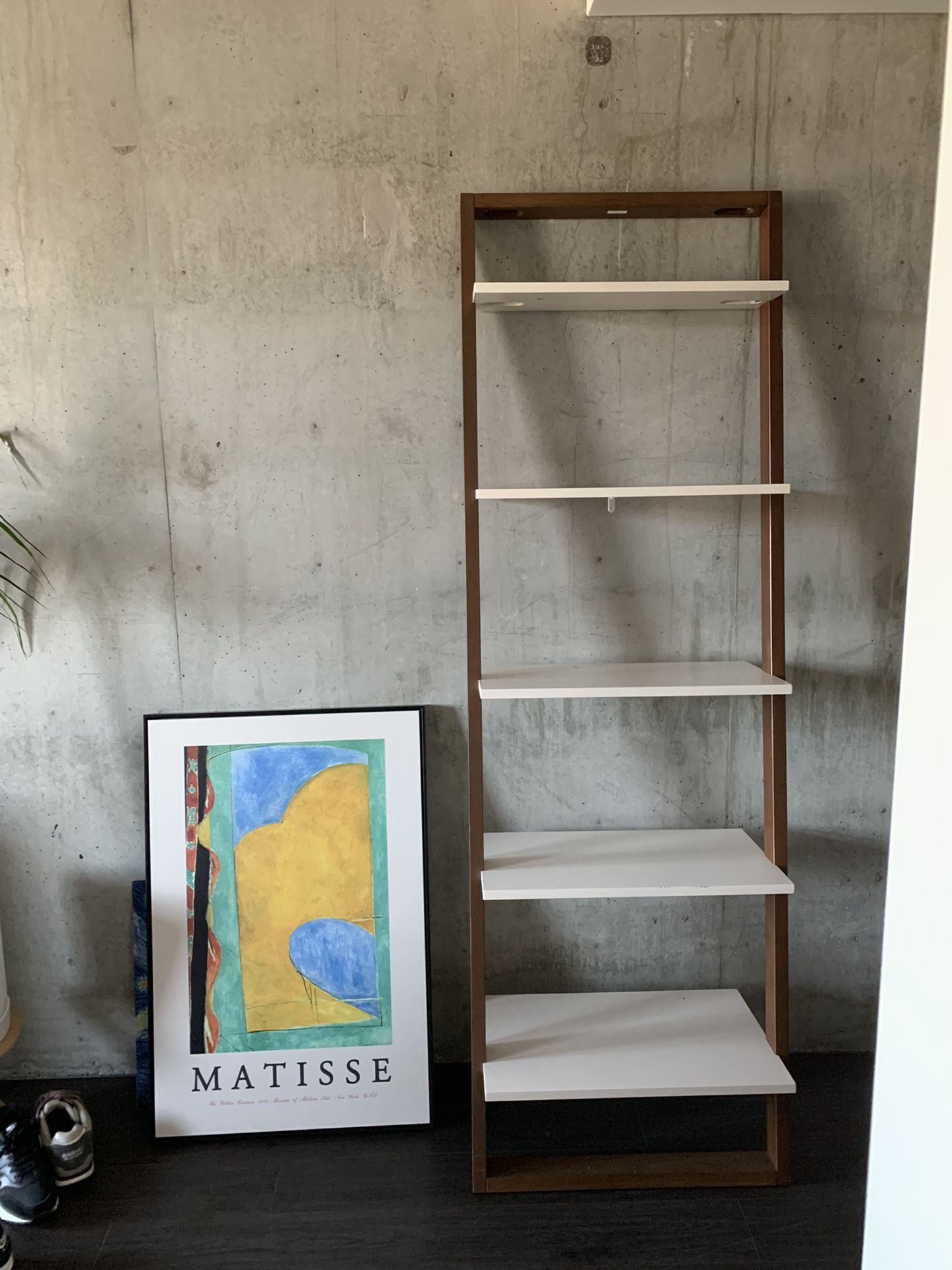 Cb2 Solid Wood Ladder Shelf 