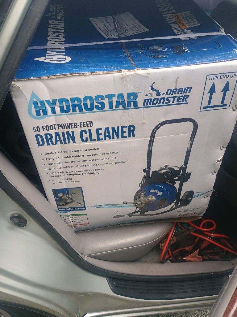 Hydrostar 50 Ft power feed Drain Cleaner