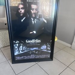 Framed Goodfellas Poster
