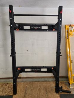Rogue RML-3W Foldback Squat Rack and Rogue Accessories