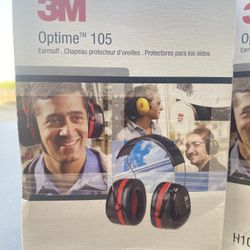 3M Peltor Optime 105 Behind-the-Head Earmuff, Factory, One Size