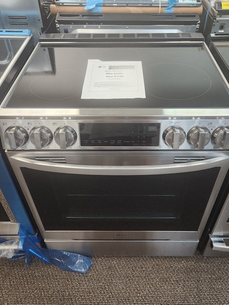 6.3 cu. ft. Smart Induction Slide-ln Range with ProBake Convection, Air Fry in PrintProof Stainless Steel