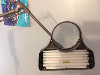 Vintage Magnifying Floor Lamp