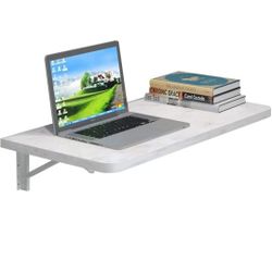 Wall Mounted Drop Leaf Table,Heavy Duty Drop Down Table Floating Folding Computer Desk