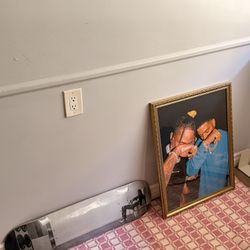 Travis Scott Skateboard + Travis Scott & Kid Cudi Framed Photo - (pickup today)