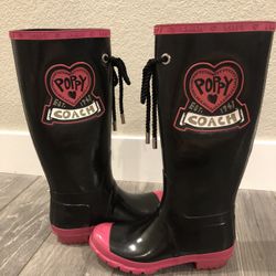 COACH POPPY RAIN BOOTS (size 7)