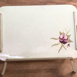 Vintage Tilt And Folding Wood Bed Tray