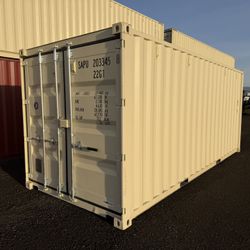 20 FOOT NEW 1-TRIP CONTAINER STD SHED,STORAGE,SHIPPING,CONEX,PORTABLE  