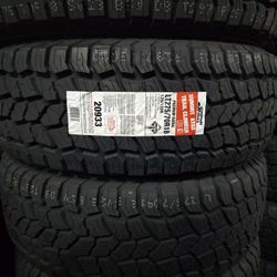 (4) 275/70r18 Summit A/T Tires 275 70 18 Inch 33 AT 10-ply LT E Rated 