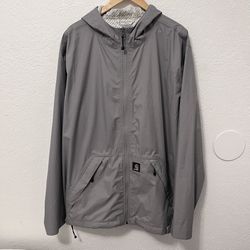 Carhartt Men’s Waterproof Rain Jacket – Gray, Size XL