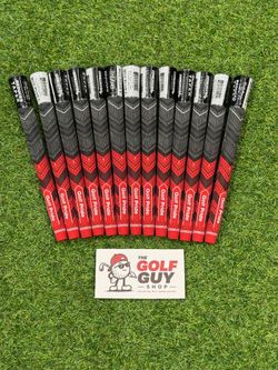 🔥 Golf Pride MCC Plus4 Red/Black Midsize Grips 🔥 | Full Set of 13 ⛳️ | SAME DAY INSTALL ✅ | Price Includes Professional Installation 🛠️