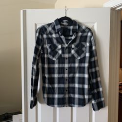 Banana Republic Blue Flannel