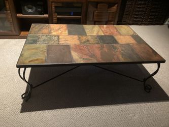 Excellent Condition! Slate Coffee Table (Heavy) Beautiful 48x36