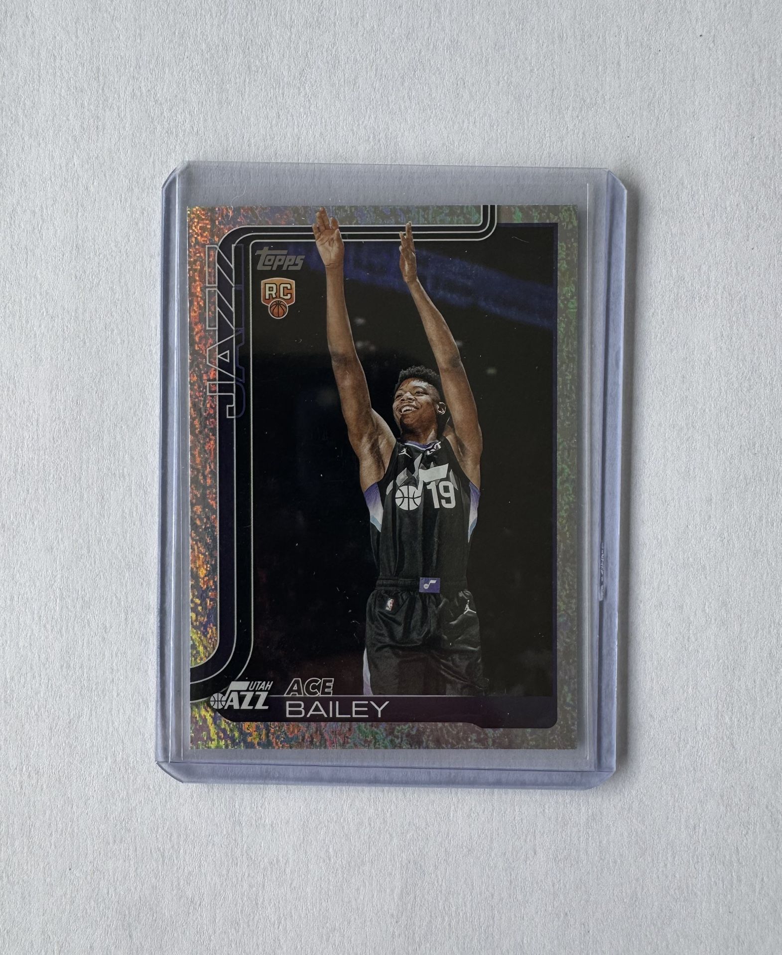 2025 Topps Basketball Ace Bailey Silver Shimmer Rookie Card RC