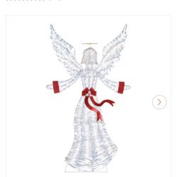6 ft. Iridescent Twist LED Iridescent Angel Holiday Yard Decoration
