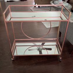 RiteSune Rose Gold Bar Cart