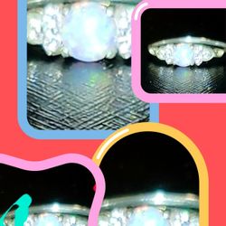 Stainless Steel, Cubic Zirconia, Lab Created Opel