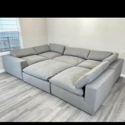 LARGE GREY CLOUD BRAND NEW SECTIONAL SAME DAY DELIVERY 