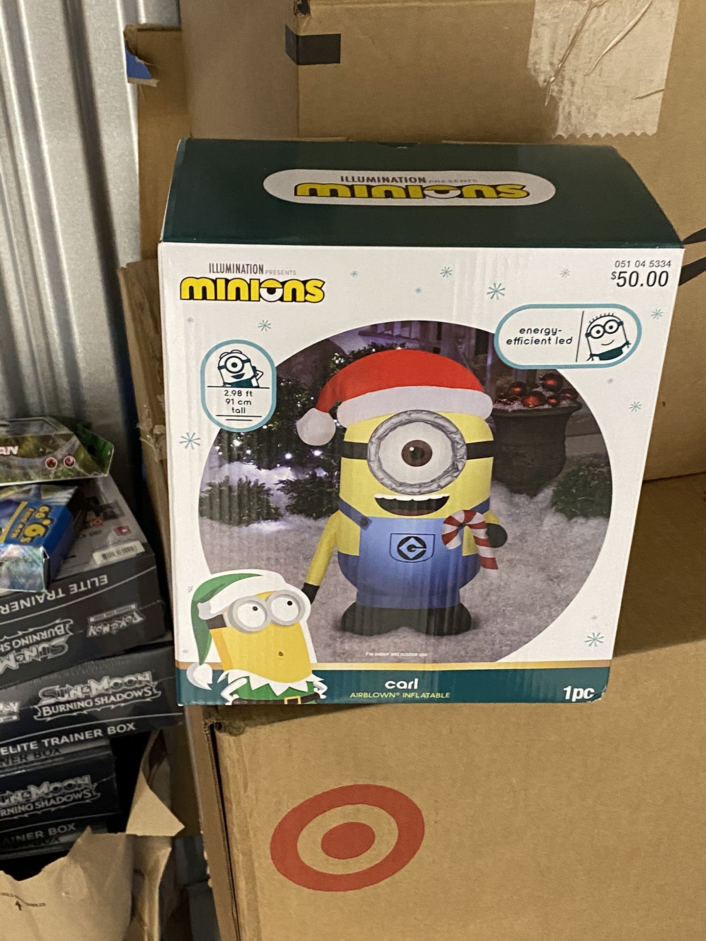 Carl minions Christmas inflatable new in box