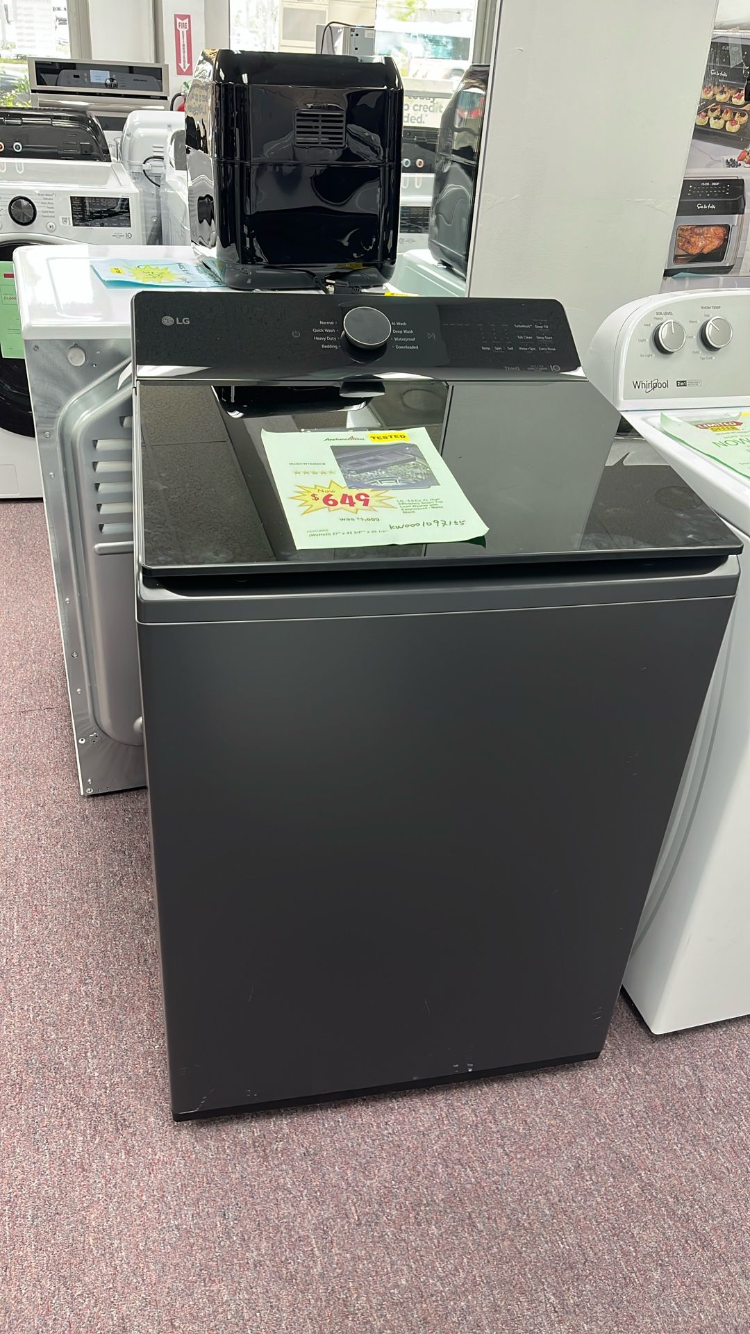 Washer Top Load New Open Box Lavadora Scratch And Dents