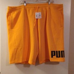 Men's PUMA Fleece Logo Shorts 3XL NEW