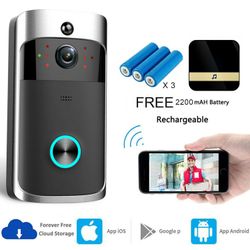 Wireless Wifi video doorbell smart phone door ring intercom security camera bell