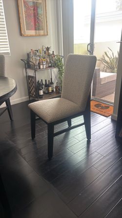 Grey and black chair