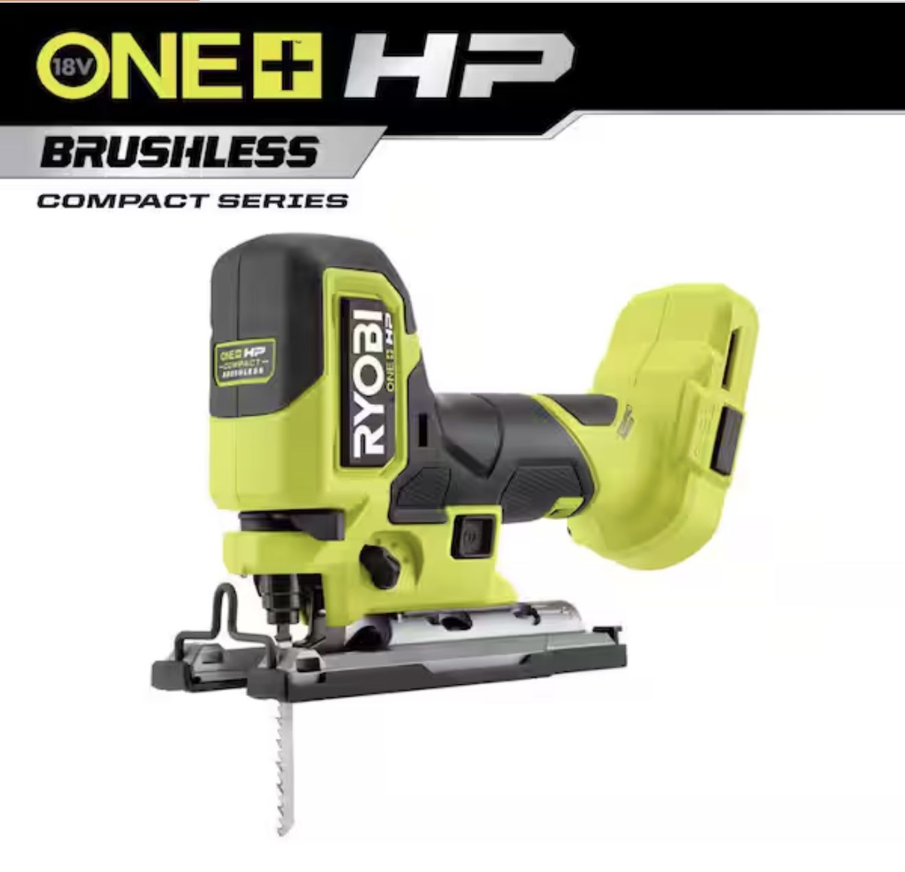 RYOBI ONE+ HP 18V Brushless Cordless Compact Barrel Grip Jig Saw (Tool Only)