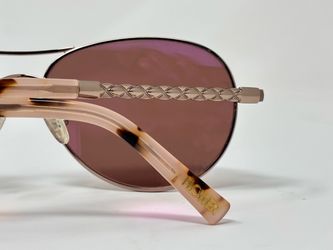 Flower Aviator Sunglasses Rose Pink Lenses