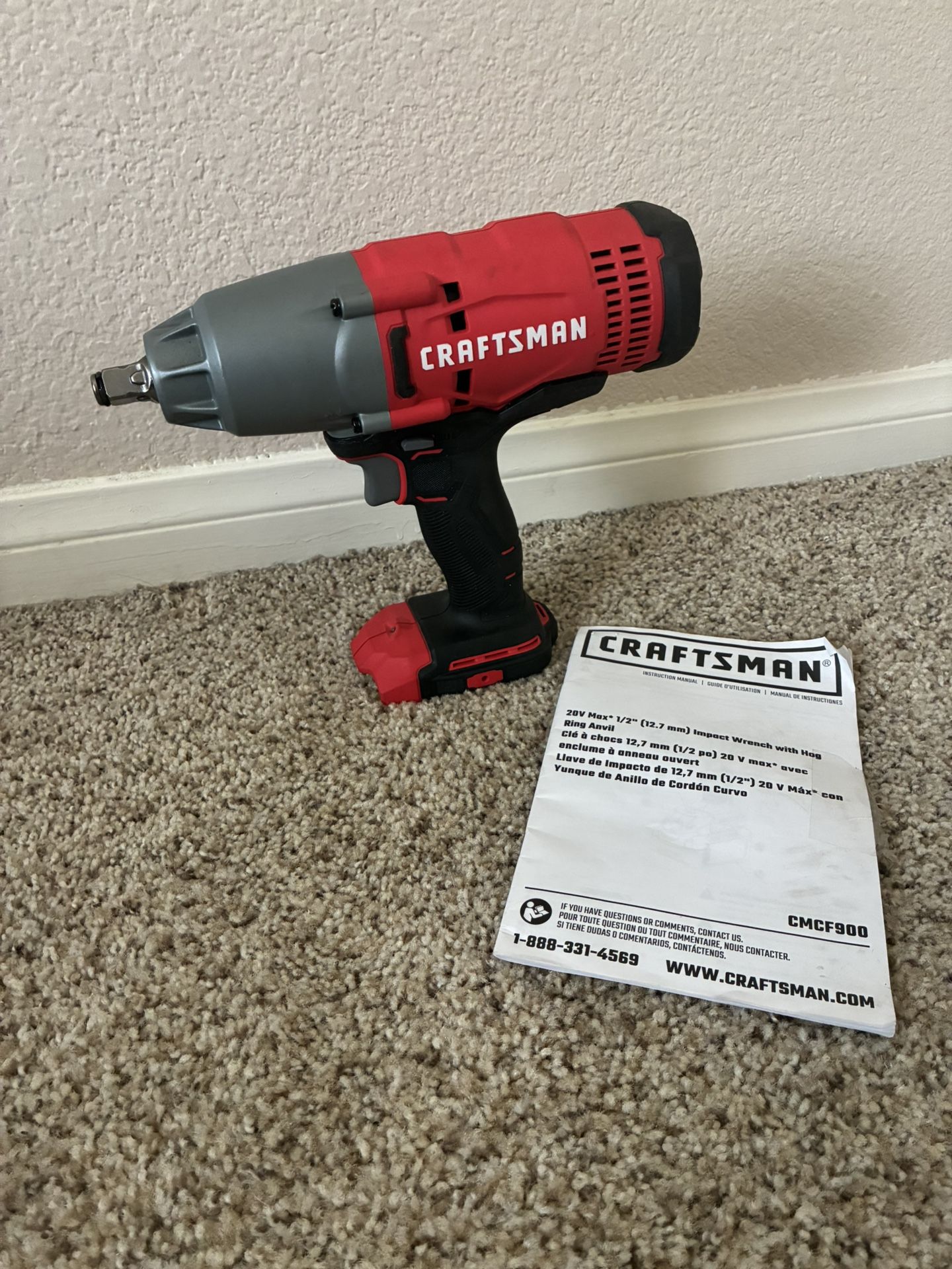 Craftsman V20 Cordless 1/2” Impact Wrench