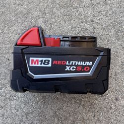 Milwaukee M-18 Red Lithium X C  5.0  Battery 