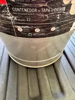 Galvanized Steel 6 Gallon Buckets (no lids)