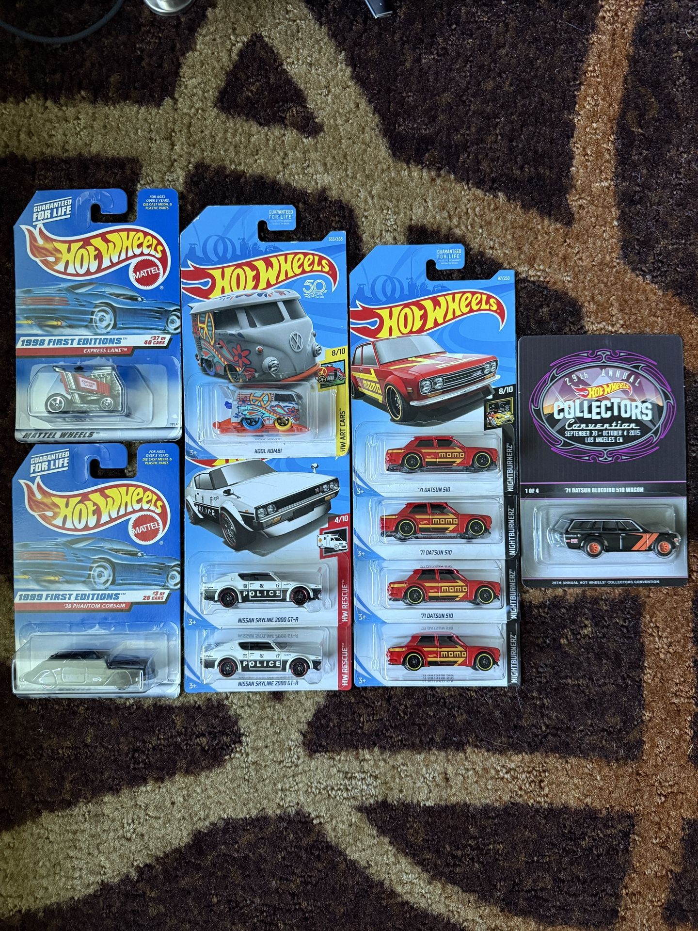 Hot Wheels Lot 2 Of 30! COLLECTORS CONVENTION DATSUN 510 WAGON, Datsun 510s, Nissan Skylines. Selling My Collection!