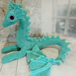 Handmade Green Water Dragon Plush 🐉💚