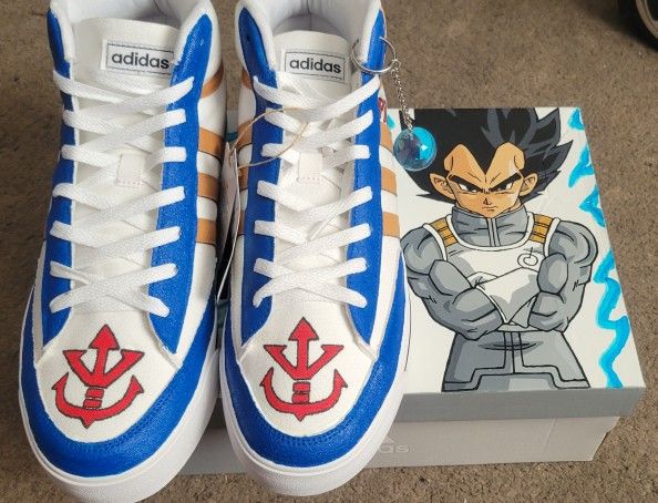 Adidas Custom Dragon Ball Super Vegeta Kicks 