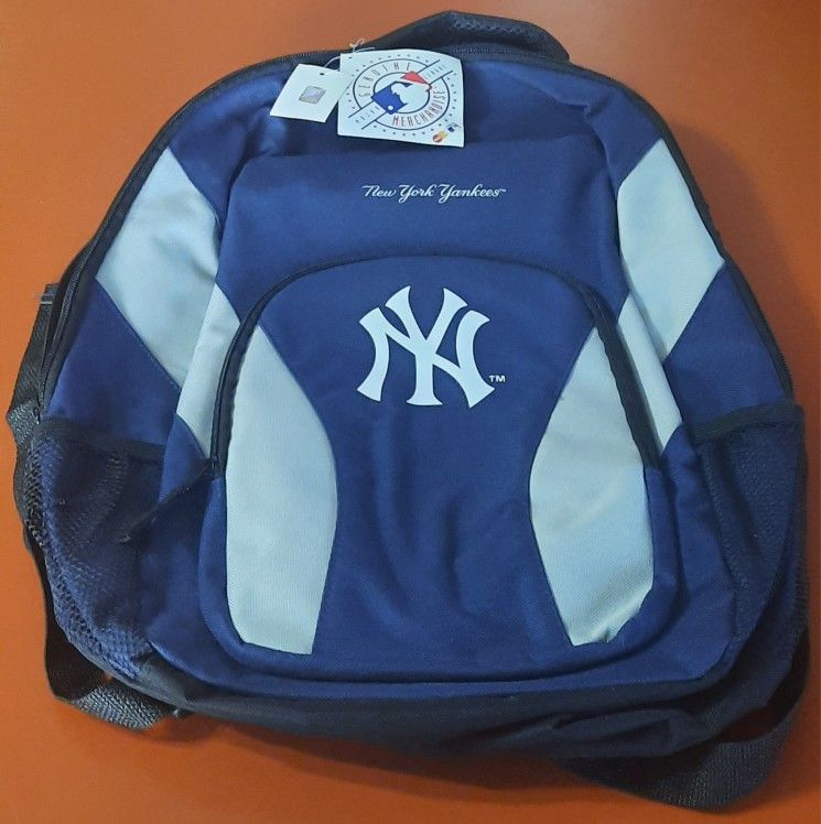 New York Yankees Genuine MLB Navy/Gray Backpack 18x14x5