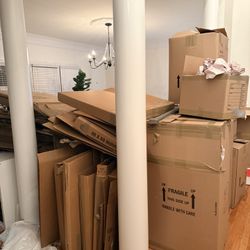 Moving Boxes, Wardrobe Boxes, Painting Boxes and Packing Materials